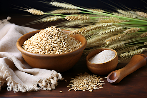 桌子上的谷物 日常中的营养与美学